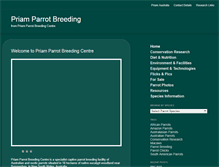 Tablet Screenshot of parrotbreeding.com.au